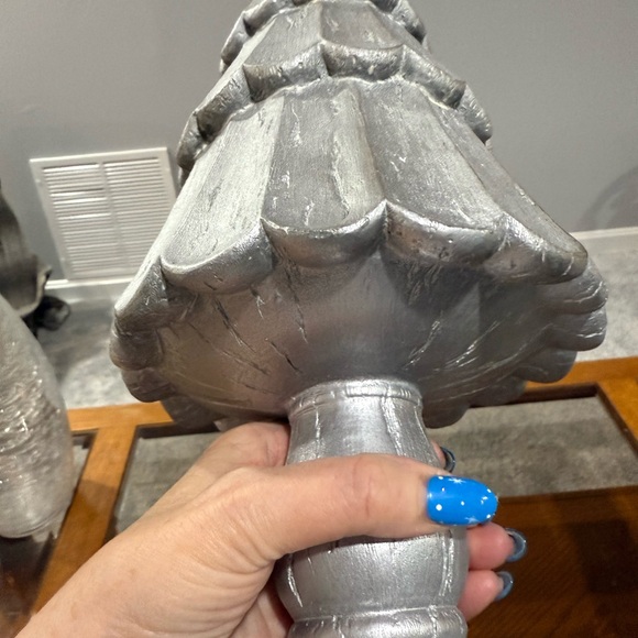 Silver Holiday Tree Decoration. 19” tall